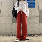 秋款排扣裤开叉运动裤条纹设计垂感直筒休闲高腰裤102B-K8188P45，男装休闲裤，星座102B