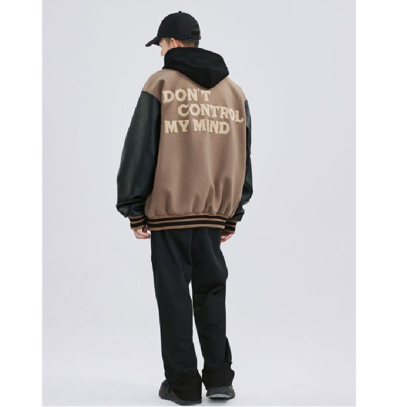 秋25原版质量毛呢外套男潮牌棒球服棉服情侣装夹克102B-JK7627P75,男装夹克,星座102B