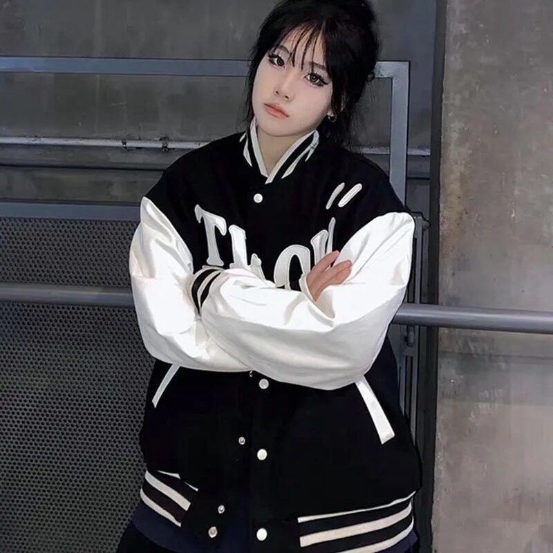 加厚棉潮牌数字印花撞色拼接棒球服外套情侣夹克102B-JK8126P88,男装夹克,星座102B
