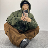 美拉德灯芯绒工装裤学生韩版宽松情侣休闲裤102B-K810P45加绒55，男装休闲裤，星座102B