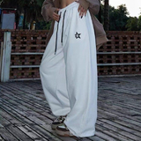 秋2025外贸欧美高腰抽绳宽松jazz跳舞瑜伽运动裤男女102B-K777P38，女装休闲裤，星座102B