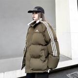韩式简约棉服拼色三杠条纹加厚情侣面包服棉衣外套102B-M3502P118，男装棉衣，星座102B-2