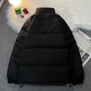 立领棉衣男女冬美式复古宽松休闲棉服情侣面包服外套102B-M585P95图片