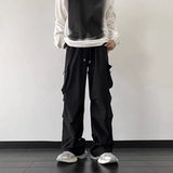 美式大口袋工装裤春夏阔腿裤宽松显瘦休闲运动伞兵裤102B-K812P45，男装工装外套，星座102B