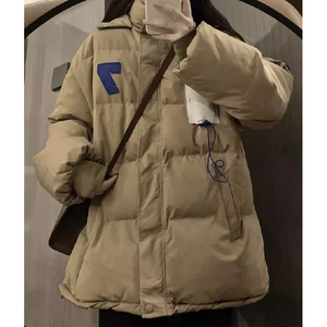 冬季抽绳连帽棉衣设计感慵懒风面包服保暖宽松外套102B-M6033P105图片