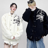 秋2025高街潮牌刺绣夹克棒球服外套宽松情侣两件套102B-JK874P78，男装夹克，星座102B