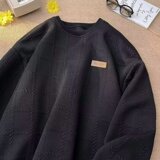 秋25重磅潮牌休闲卫衣美式小众设计感日系条纹上衣102B-W8238P48，男装卫衣，星座102B