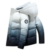 冬羽绒服男连帽渐变加厚工装外套情侣羽绒衣外套102B-Y4232P175，男装羽绒服，星座102B