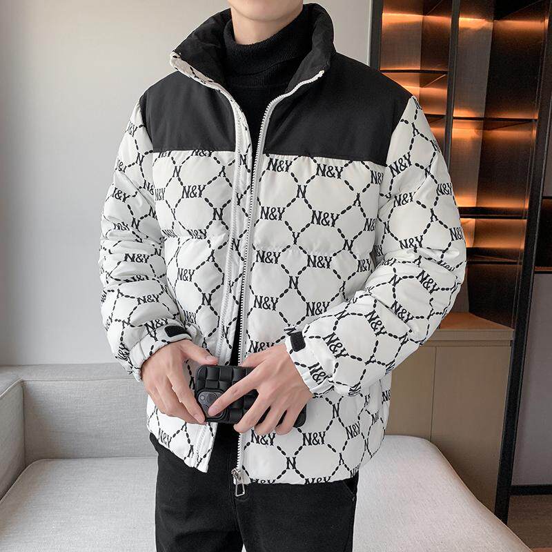 冬装羽绒服男NY菱格拼接加厚工装情侣羽绒衣外套102B-Y4310P185,男装羽绒服,星座102B