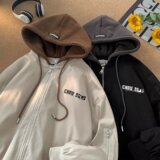 2023美式复古连帽棒球服设计感小众假两件高街夹克102B-JK4051P85，男装夹克，星座102B
