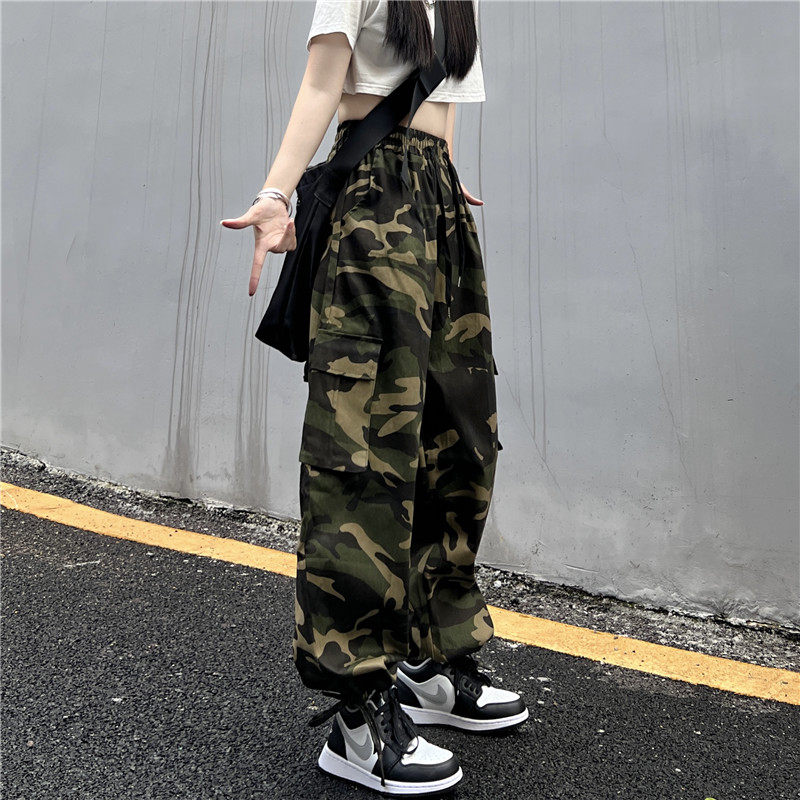 秋款纯棉美式复古hiphop嘻哈迷彩工装显瘦裤子男女102B-K88801P68,男装工装外套,星座102B