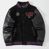 美式复古棒球服外套潮牌宽松休闲情侣夹克上衣嘻哈102B-JK146P68，男装夹克，星座102B