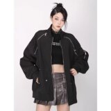 秋25原版高街工装夹克男女休闲棒球服飞行员外套潮102B-JK6999P85，男装夹克，星座102B