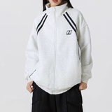潮字母刺绣拉链立领外套男宽松开衫运动休闲夹克102B-JK154P75，男装夹克，星座102B