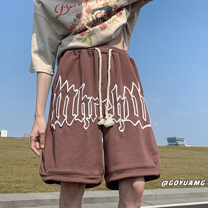 美式潮流运动裤夏款学生韩版宽松百搭篮球五分中裤102B-K8426P30,男装牛仔裤,星座102B