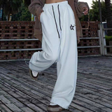 秋2025外贸欧美高腰抽绳宽松jazz跳舞瑜伽运动裤男女102B-K777P38，女装休闲裤，星座102B