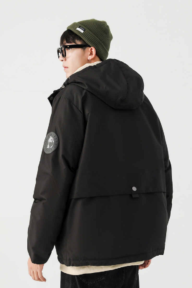 短款冬季连帽80绒加厚羽绒服情侣夹克外套羽绒衣潮102B-Y8625P175,男装羽绒服,星座102B