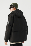 短款冬季连帽80绒加厚羽绒服情侣夹克外套羽绒衣潮102B-Y8625P175，男装羽绒服，星座102B