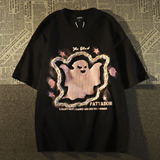 情侣纯棉后包领发泡彩绳夏短袖T恤男女天猫抖音品质102B-T3043P33，男装T恤，星座102B