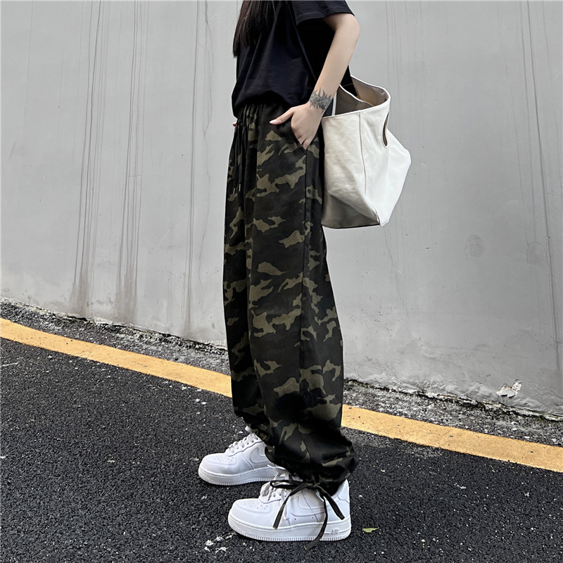 年后大货高街复古hiphop嘻哈迷彩工装裤显瘦裤男女102B-K8803P68,女装休闲裤,星座102B