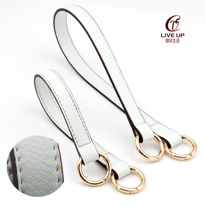 19#白色LIVEUP手拎带荔枝纹