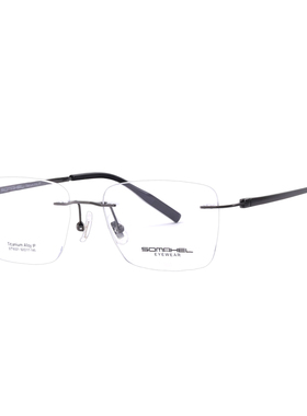 舒马赫眼镜架 SOMAHEL/舒马赫商务复古休闲超轻钛眼镜框 ST6021