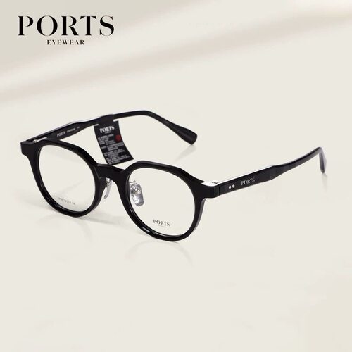 PORTS新款板材眼镜架质感时尚黑框装饰显瘦设计感精致潮POF23504