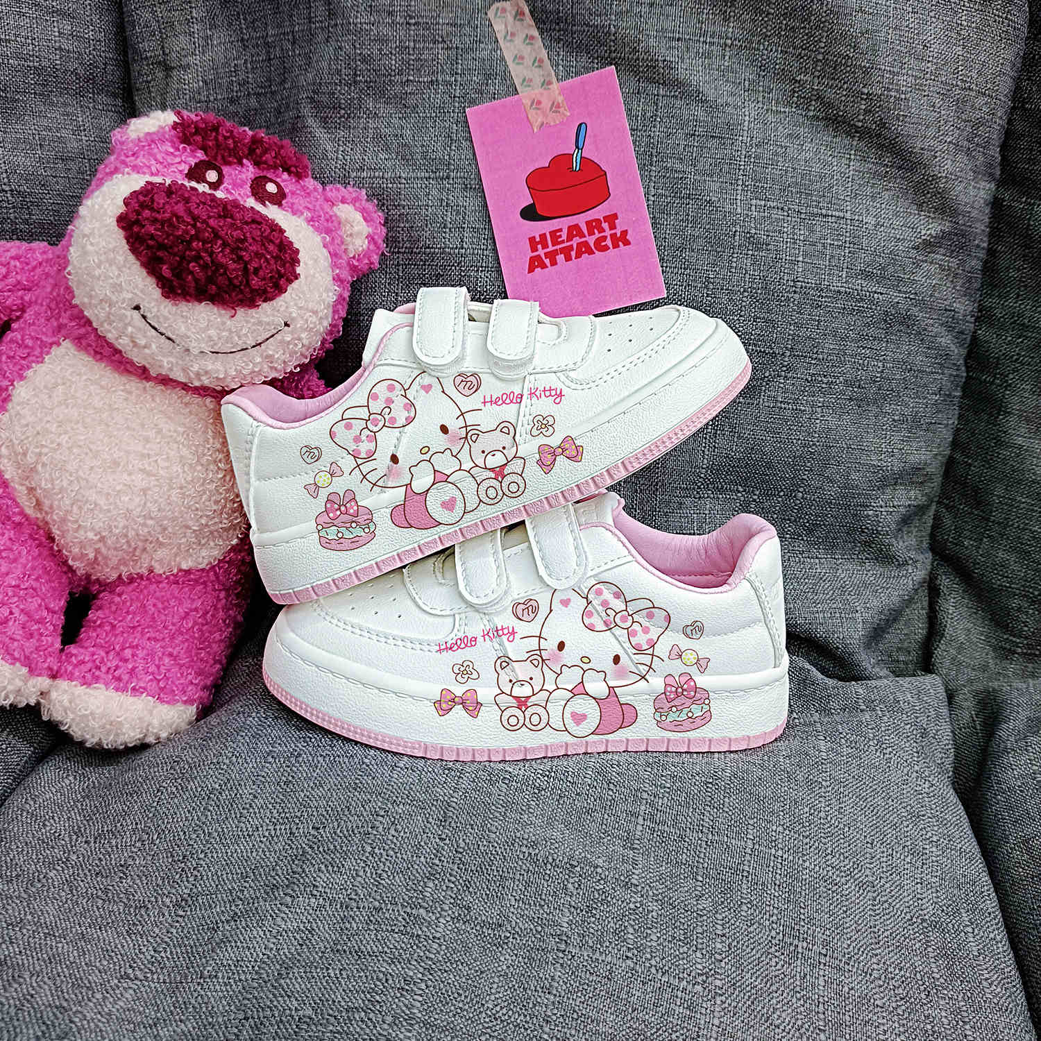 回力爆改HelloKitty女童鞋卡通儿童鞋2025春季限量款运动透气板鞋