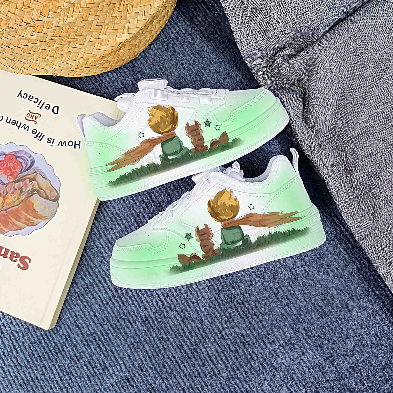 回力休闲男童幼儿园板鞋小王子女童旋转扣运动低帮百搭平底学生鞋