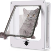 宠物门双向自由进出猫门狗门洞猫咪小狗通用出入门安装 木门玻璃门