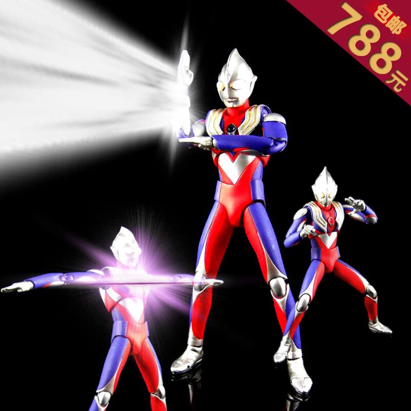 万代 ultra act 迪迦奥特曼玩具 tiga 迪迦复合形态1.0 迪加 日版