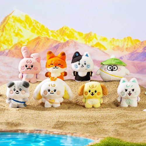 LINE FRIENDS名学动物园2.0站姿玩偶12cm玩偶摆件毛绒明星周边