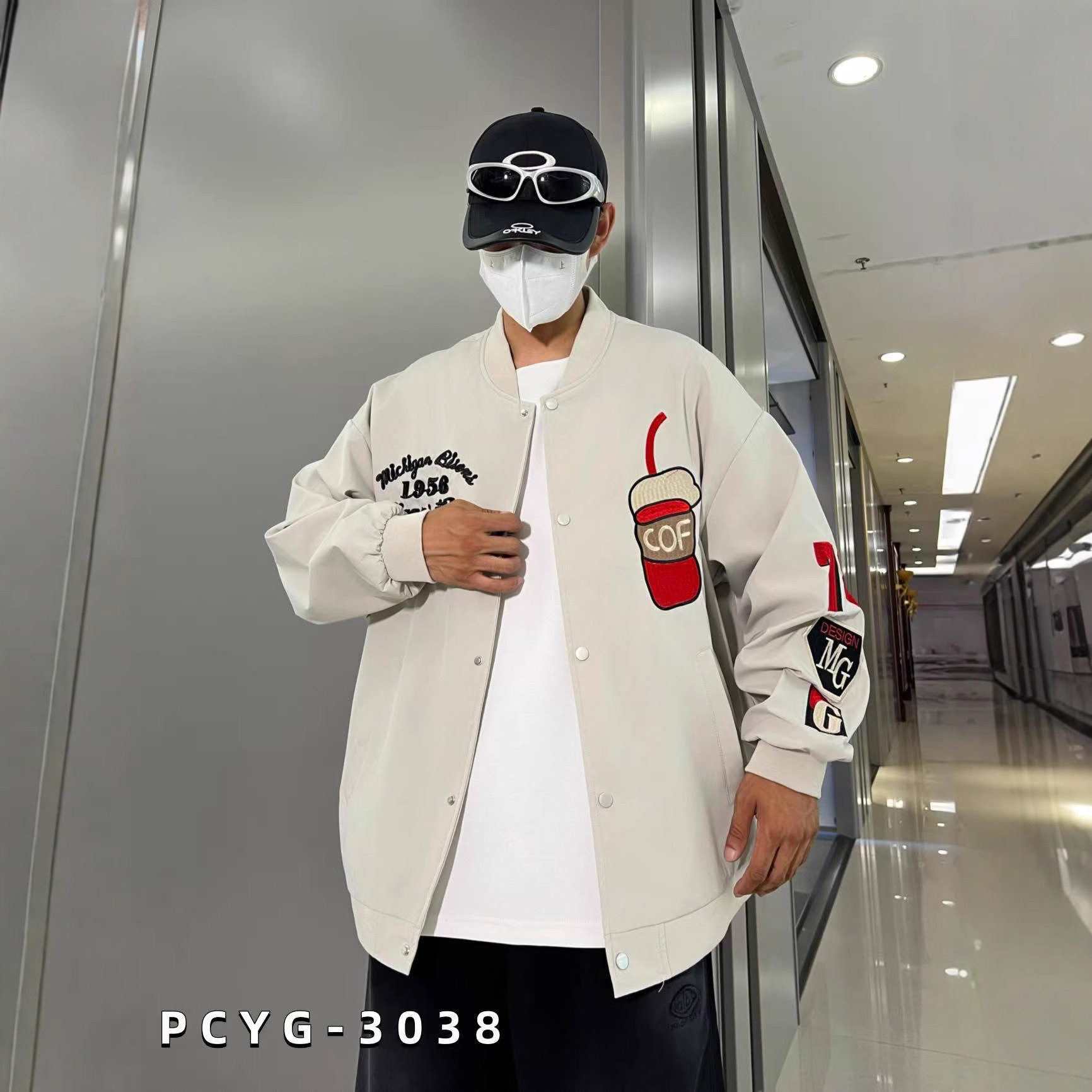 300斤加肥加大码棒球服夹克外套