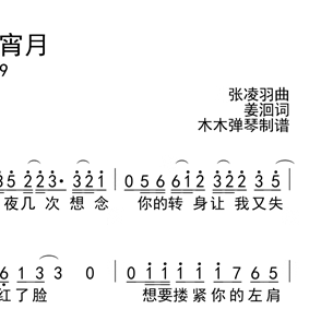 庄淇玟29-昨夜风今宵月 简谱吉他谱曲谱合集电子版高清完整版曲谱