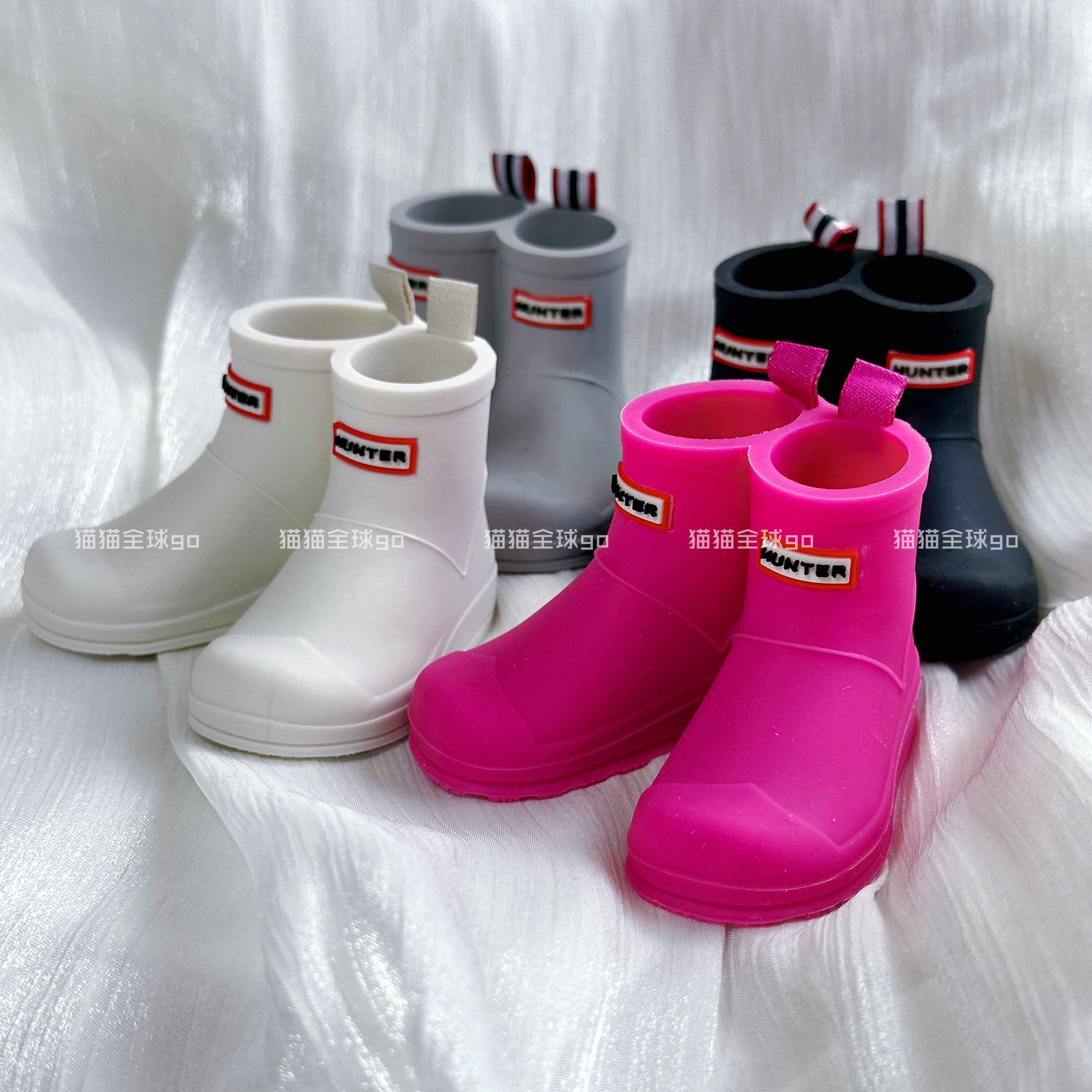 超级可爱现货韩国Euthymol联名限定迷你橡胶雨鞋雨靴牙刷架牙具座