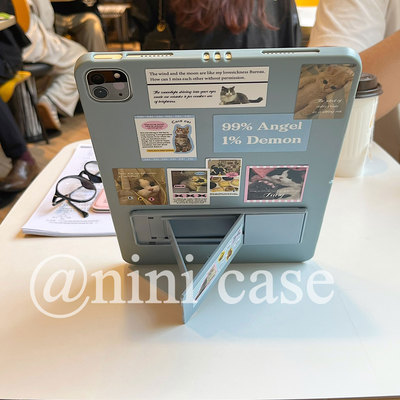 猫星人ipad支架平板软壳保护