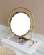原创设计师款 桌面梳妆镜ins轻奢 超仙复古化妆镜公主镜旋转台式