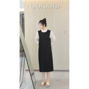 女装 2026春季 法式 衬衫 设计感木耳边上衣 半高领长袖 柒院家私服大码