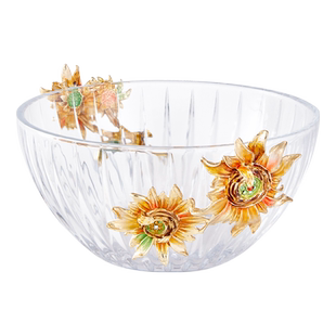 罗比罗丹《欣欣向荣》果盘珐琅彩工艺创意水果盘现代轻奢茶几摆件