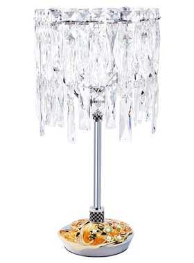 罗比罗丹《锦上添花》床头柜摆件珐琅彩工艺台灯现代轻奢家居饰品