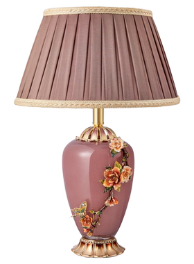 罗比罗丹花开似锦台灯珐琅彩工艺