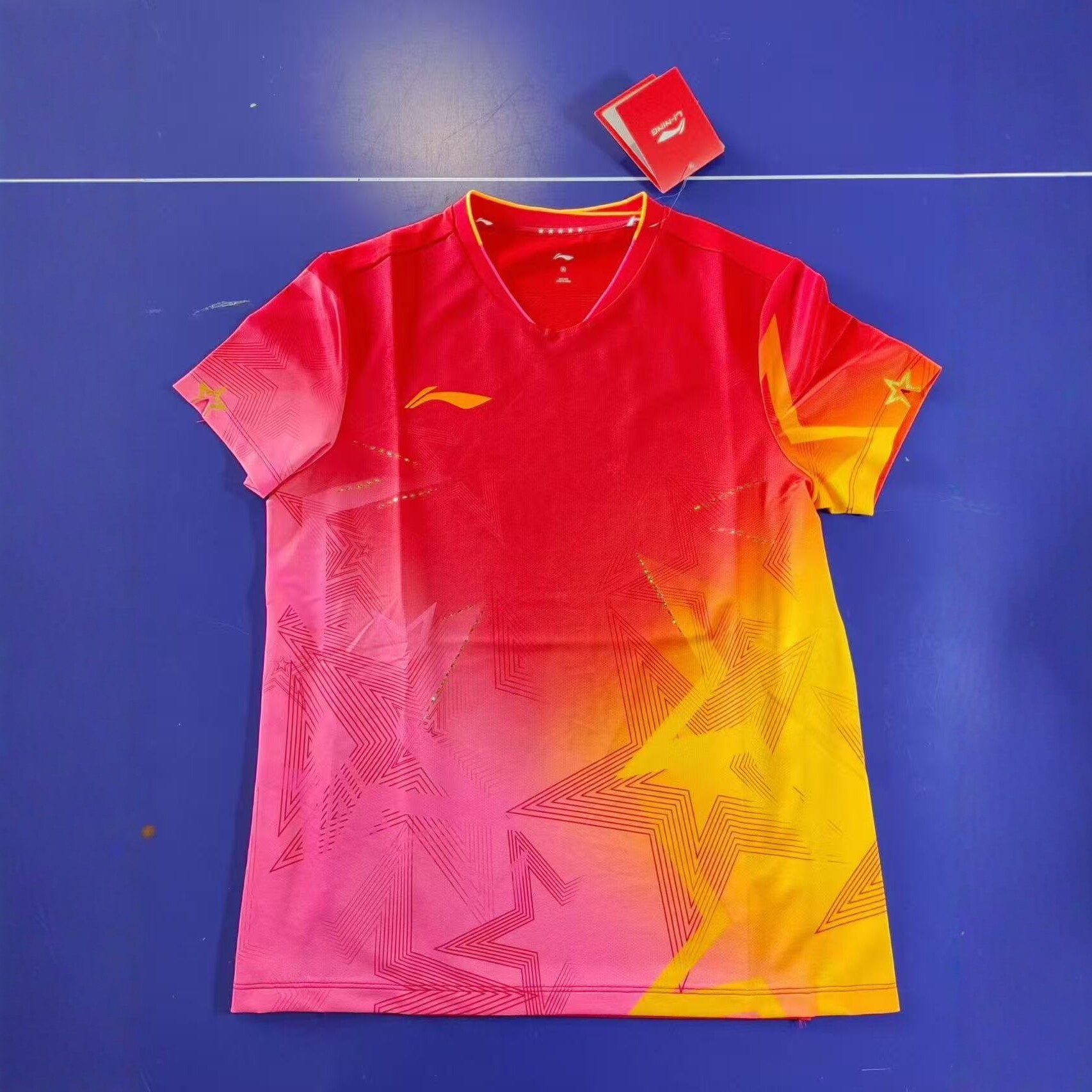 李宁乒乓球服短袖国家队同款