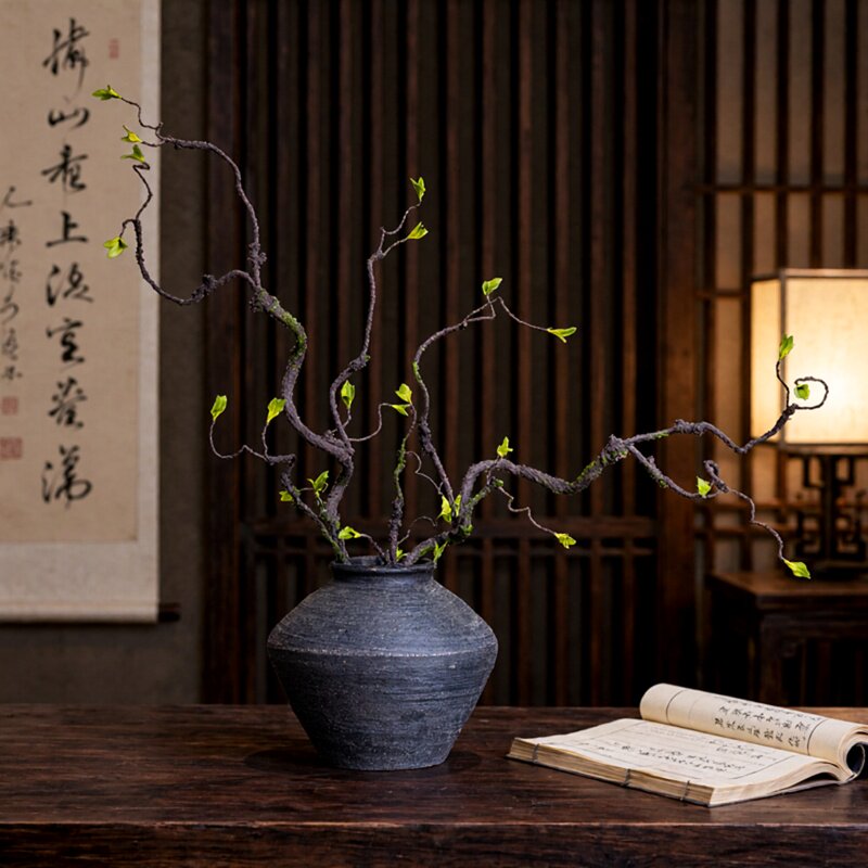 仿生植物青苔树藤中式室内装饰图片