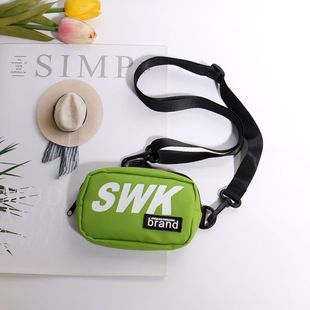 创意迷你方形斜挎零钱包男女学生帆布休闲拉链小钱包耳机钥匙收纳