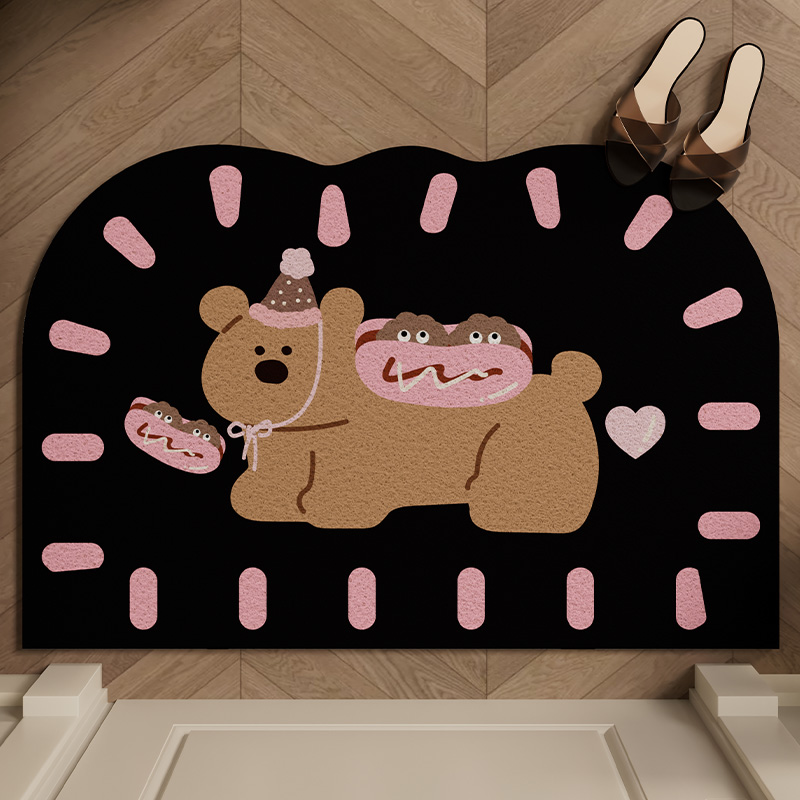 入户门地垫大门口进门家用门垫外防滑丝圈耐脏脚垫可裁剪红色地毯