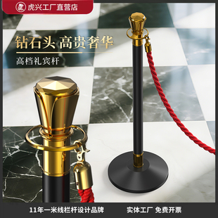 虎兴一米线挂绳礼宾杆高档酒店迎宾柱商场隔离带护栏排队围栏栏杆