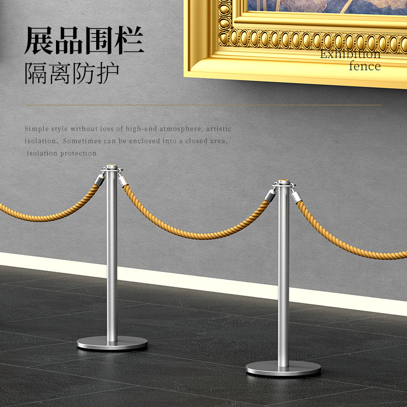 虎兴轻奢钻石一米线礼宾杆挂绳迎宾柱商场简约排队隔离栏护栏桩