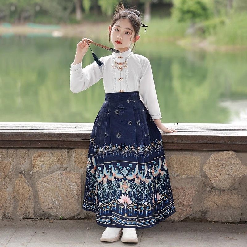 儿童马面裙女童汉服2025新款套装春秋小女孩中国风古装超仙女唐装,童装/婴儿装/亲子装,汉服,淘宝优惠券,粉丝福利购,淘宝优惠卷
