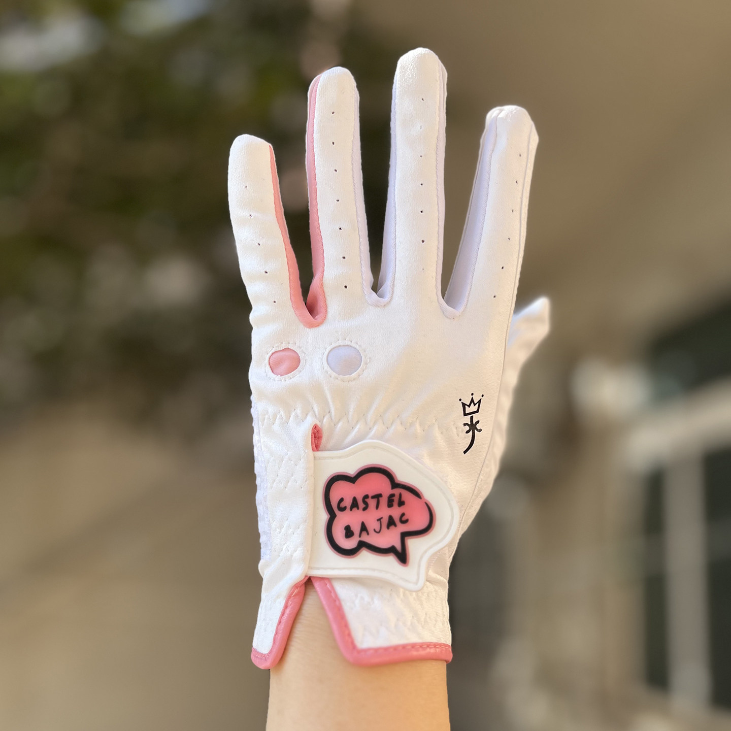 高尔夫球手套女士 双手纳米纤维布 golf防滑耐磨透气弹性水洗运动