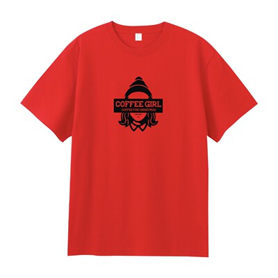 咖啡女孩INS文艺风半袖T恤宽松